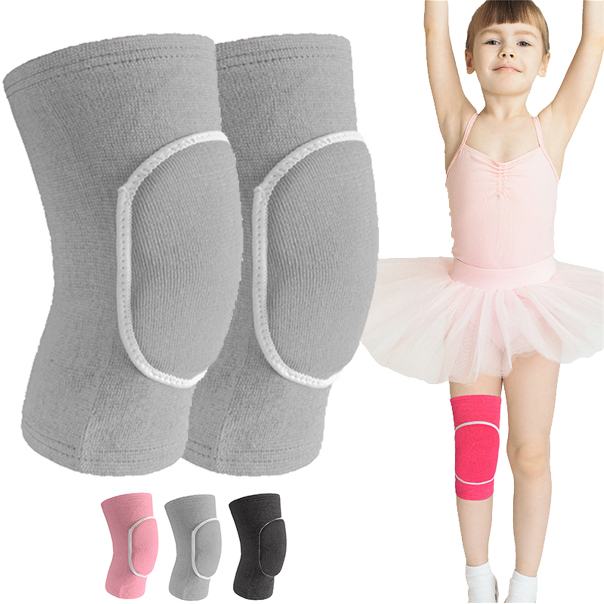 Elbourn Knee Pads for Dancers, Soft Breathable Knee Compression Sleeve for Men Women, Knee Brace
