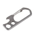 thumbnail image 2 of Naierhg Stainless Steel Key Ring Carabiner Hook Bottle Opener Hexagon Wrench Multi Tool, 2 of 7