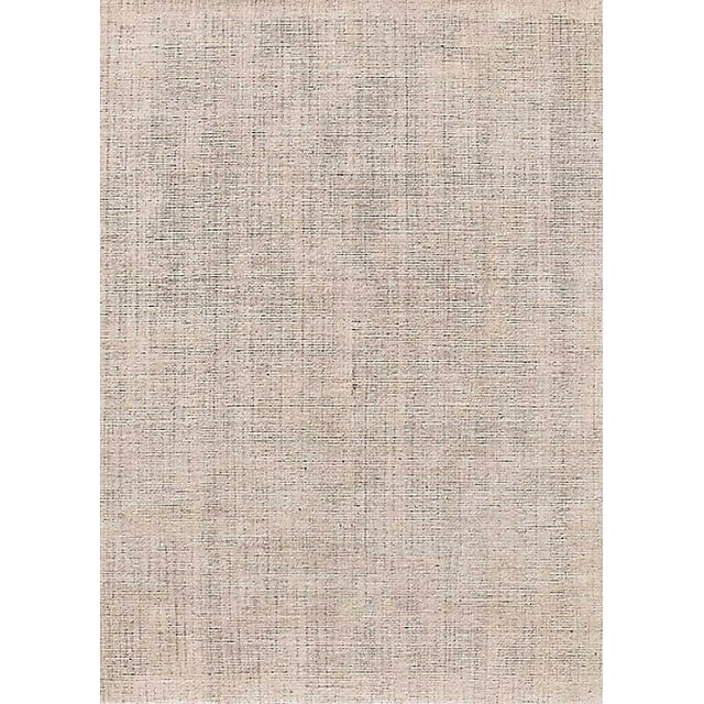 Ahgly Company Machine Washable Indoor Rectangle Industrial Modern Desert Sand Beige Area Rugs, 2' x 5'