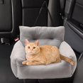 thumbnail image 2 of Asiento de coche para perro Sunnimix Cojín Protector Desmontable Asiento Elevador De Coche Para Mascotas Gris Claro, 2 of 8