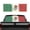 Mexico Flag, variant on FUIALDOLG Mexico Flag Rear Window Decals for Trucks SUV Perforated Sticker, Back Window Film Privacy UV Block Sun Shade Waterproof Universal