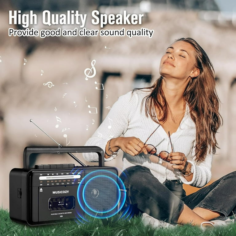 Cassette Tape Player Bluetooth Boombox, Cassette Player AM Cassette Tape Player Bluetooth Boombox, Cassette Player AM