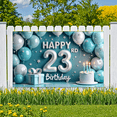 thumbnail image 6 of Balloon Decoration Happy 23rd Birthday Banner Gift Design Cake Decoration Star Pattern for Birthday Party Event Celebration, 6 of 6