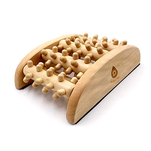 Pursonic All Natural Wooden Foot Massager RollerBuilt to Soothes Tired
