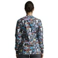 thumbnail image 3 of Dickies EDS Warm Up Scrubs Jacket For Women Snap Front Plus Size DK306, 3XL, Pawsitive Vibes, 3 of 7