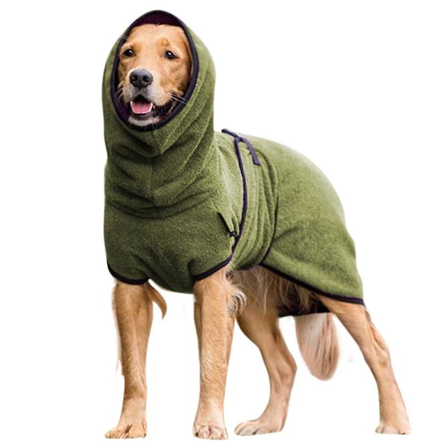 Pet Clothes Dog Towelling Drying Robe Sleepwear Coat Puppy Warm Apparel zhangyuxiang LED