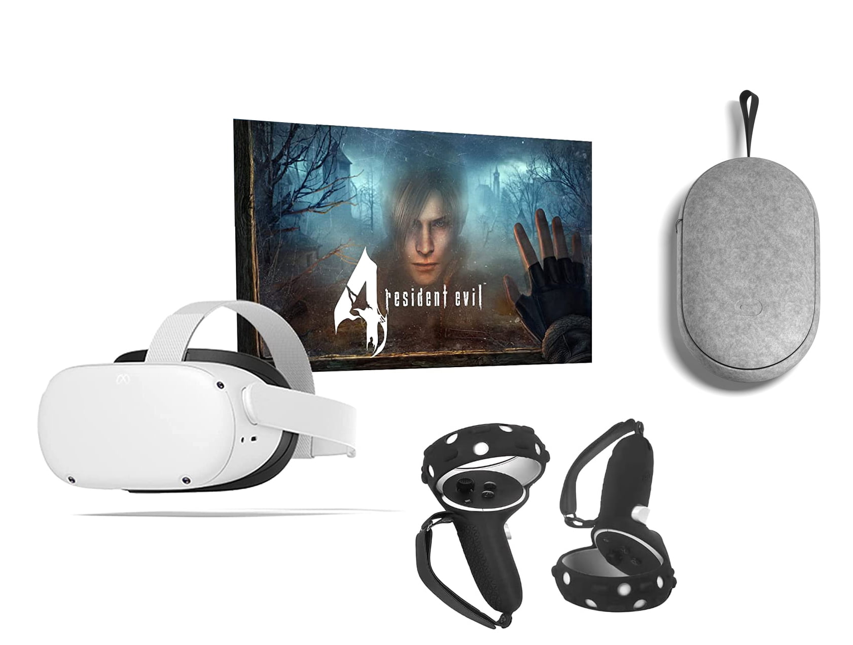 Meta Quest 2 — Advanced All-In-One Virtual Reality Headset — 128 GB with  Resident Evil 4 + Quest 2 (Oculus) Carrying Case and Mazepoly Accessories