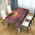 thumbnail image 6 of Qxltty Volcanic Island Square Tablecloth 60×108in Thick Wrinkle Resistant Heat Proof Durable Table Cover for Dining Table, 6 of 9