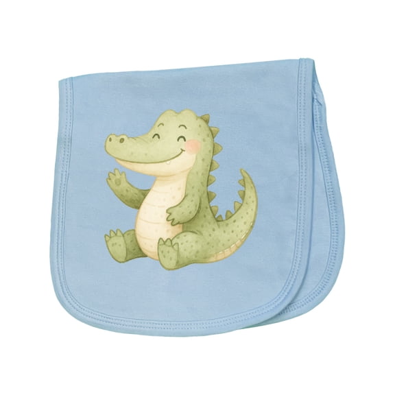 Inktastic Cute Lil' Alligator Baby Burp Cloth