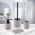 thumbnail image 6 of Concrete Cement Bathroom Accessories, 4-Piece Set, Gray, 6 of 6