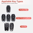 thumbnail image 2 of TPU Key Fob Cover Case Protection Fit for Chevy Chevrolet Equinox Malibu Camaro Traverse, 2 of 4