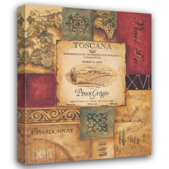 Gregory Gorham 26x32 Gallery Wrapped Canvas Wall Art Titled - Wine Country I