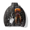 thumbnail image 3 of Abrigo de invierno para hombre, chaqueta holgada informal de algodón, chaqueta de algodón con estampado de araña y serpiente blanca, ropa de calle Harajuku, chaquetas, abrigos, 3 of 5