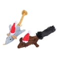 thumbnail image 1 of Almohada de felpa suave con forma de ratón navideño Huoguo de Cat Toy, 1 of 5