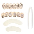 thumbnail image 2 of 1 Set Hip Hop Style Dentures Six False Teeth Cover Metallic Punk Dentures Fashionable Diamond-studded Denture Decor Copp, 2 of 8