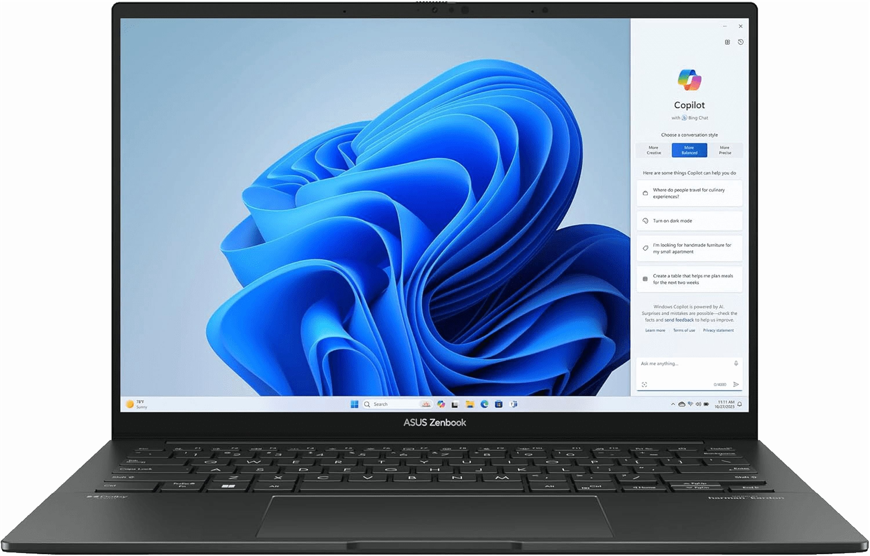 Asus Zenbook 14 OLED Business Laptop 14" WUXGA Lumina OLED Touch (100% DCI-P3, 500nits HDR) Intel 16-core Ultra 7 255H (Up to 13 TOPS) 16GB DDR5 512GB SSD Backlit Fingerprint Wi-Fi 7 Win11