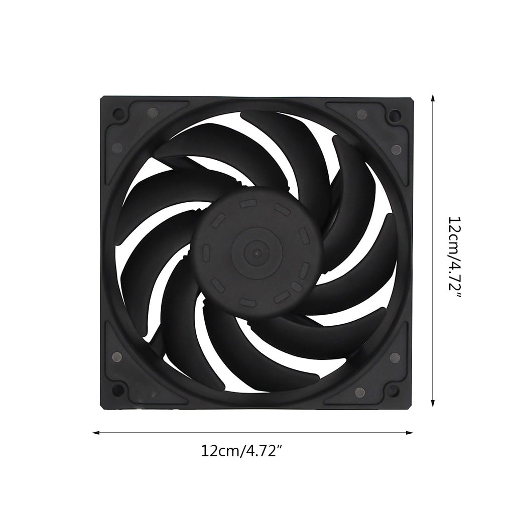 Drrntien CPU Cooler Silent PWM Fan Radiator Cooling FanLow Profile Cooler Big Airflow Fan