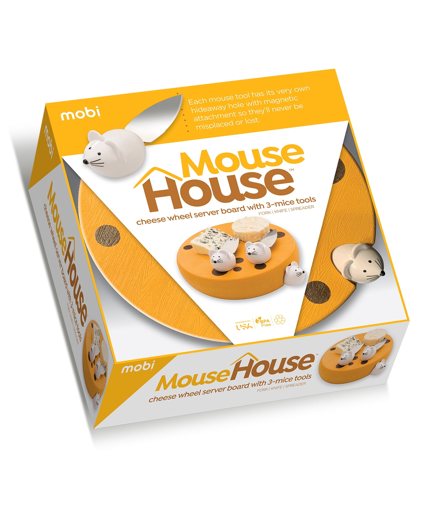 "Mouse House" cheese serving tray