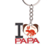 thumbnail image 1 of Año de conejos animal China Zodiaco Rojo El soporte del llavero de metal del llavero ama a papá, 1 of 3