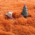 thumbnail image 2 of Burnt Orange Area Rugs for Living Room Bedroom, Fluffy Shaggy Fuzzy Thick Shag Rug 5x7 for Kids Room Decor, Modern Cute Plush Furry Dark Orange Carpet for Nursery Dorm Classroom Playroom, 2 of 7