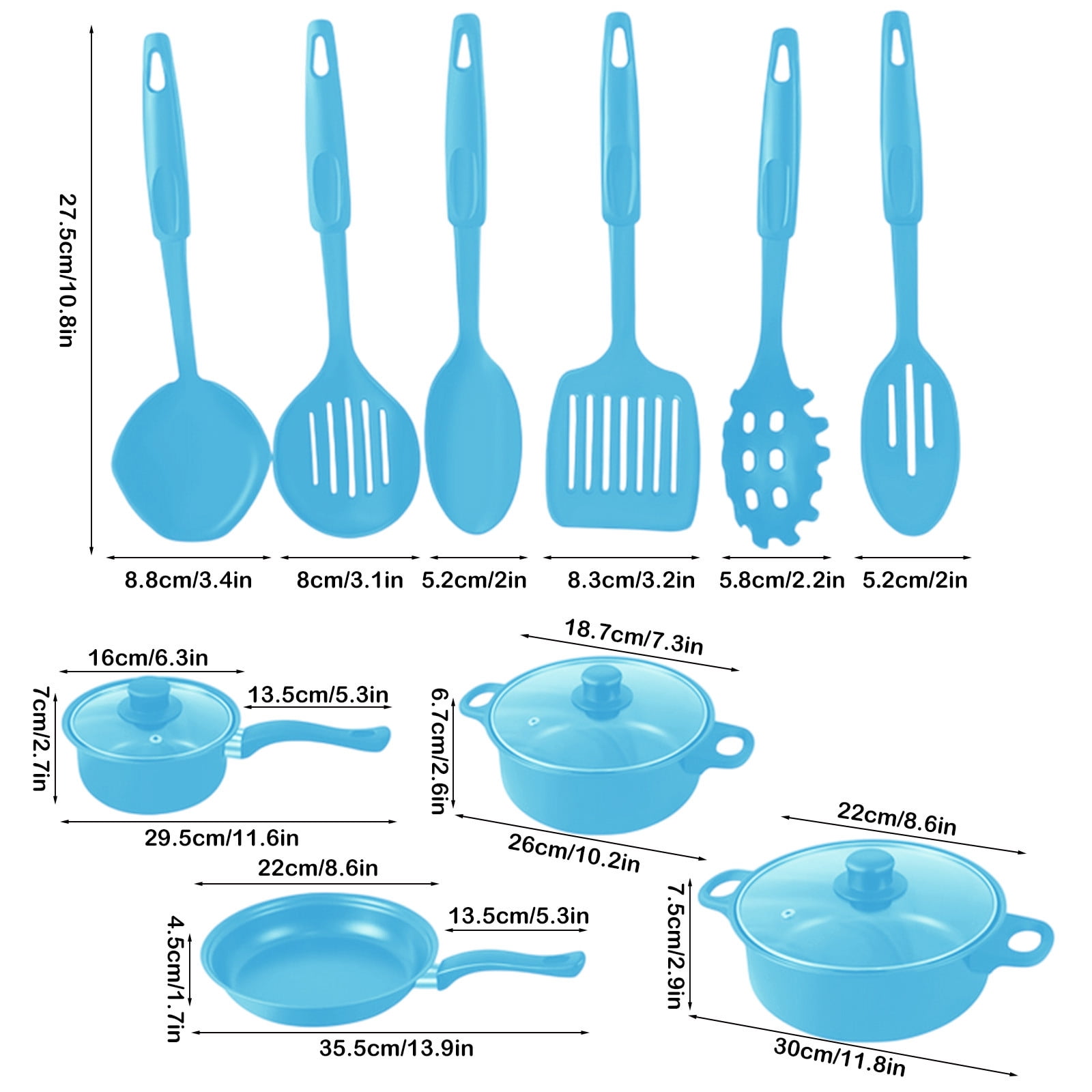 Miogawg Pots And Pans Set, Nonstick Cookware Set, Kitchen Cooking Set With Handles, Dishwasher ＆ Oven Safe