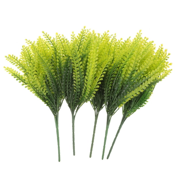 mini helechos artificiales para decoración de pared, planta de simulación, adorno de boda, para el hogar, la oficina y la escuela (verde)