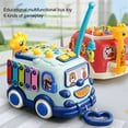 thumbnail image 4 of Multifunctional Baby Bus Toy With Fishing, Hammering Pounding, And Piano Key Design, Ideal For Early Learning, Motor Skills Development And Pre Education Support, 4 of 8