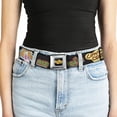 thumbnail image 5 of Cartoon Network Belt, Seatbelt Buckle Belt, Cow and Chicken Title Logo and Poses With Red Guy Black, Youth 22 to 32 Inches, 5 of 9