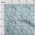 thumbnail image 2 of oneOone Tissu Flex Coton Bleu Moyen Floral Rétro Matériel de Robe Tissu Imprimé Tissu au Mètre 40 Pouces de Large, 2 of 5