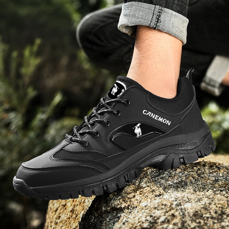 CANEMON Men's Outdoor Low-Top Hiking Shoes for Outdoor Trailing Trekking Camping Walking