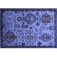 thumbnail image 1 of Ahgly Company Indoor Rectangle Oriental Blue Industrial Area Rugs, 4' x 6', 1 of 4