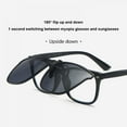 thumbnail image 5 of Polarized Clip on Sunglasses UV Protection Driving Clip on Glasses Flip Up Sunglass Clips for Glasses Colorful Flip Frame Glasses for Women Men Eyeglasses, 5 of 7