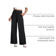 thumbnail image 4 of Pantalones CRZ YOGA Livianos de Pierna Ancha Negro 76 cm, 4 of 6