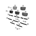 thumbnail image 4 of New Genuine Mopar Nameplate Grille 2015-2023 OE 68231800AC, 4 of 10