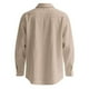 thumbnail image 5 of Blusa y camisa de manga larga con cuello vuelto para hombre, informal, de color liso, con botones y cuello vuelto, blusa de manga larga para hombre, 5 of 7
