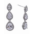 thumbnail image 4 of Aretes Piñon Largos Arette Accesorios De Fiesta Con cristal Temporada, 4 of 4
