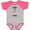 Baseball Heather and Hot Pink, variant on Inktastic Corgi Life is Rough Boys or Girls Baby Bodysuit