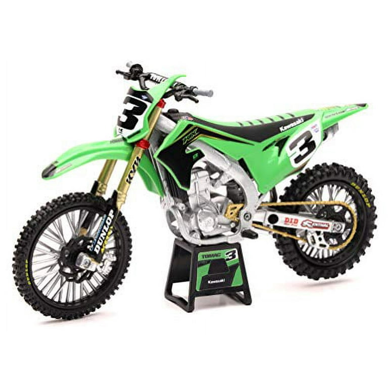 New Ray Kawasaki KX 450 #3 Eli Tomac Green Diecast Dirt Bike Toy