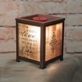 thumbnail image 2 of 5" Brown and Black "Love WHO I share IT WITH" Cuboid Glass Warmer, 2 of 4