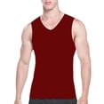 thumbnail image 2 of Ankishi Mens Tank Undershirts Traceless V Neck Ice Silk Slimming Body Shaper Muscle Vest Undershirts for Fitness, 2 of 8