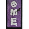 thumbnail image 3 of National Tree Company Halloween Porch Sign, Purple,  Unwelcome, Coffin, Bats, Wooden, 39 Inches, 3 of 4