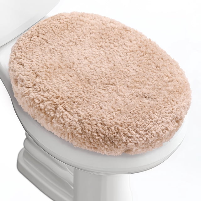 Funda para tapa de inodoro Baahrnom, lujosa, de microfibra suave