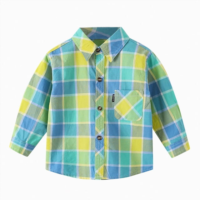 Splozh T-shirt à Col Rond pour Enfants T-shirt d'Été à Motif Mignon à Manches Longues T-shirt pour Enfants T-shirt à Manches Longues pour Enfants, Vert, 2-3 Ans