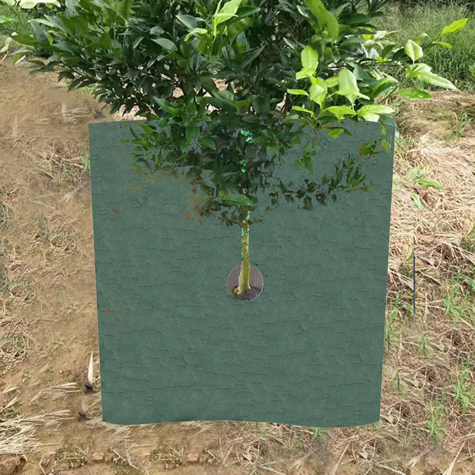 CarpNettore 10 Pieces Tree Mulch Ring Plant Cover with Hole Squre Gardening to Avoid Animals Side length 52cm