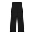 thumbnail image 5 of Hessimy Boys And Toddlers' Uniform Straight-Fit Flat-Front Chino Khaki Pants (Black,9-10 Years), 5 of 6