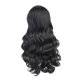 thumbnail image 5 of Pelucas negras sintéticas sedosas es pelucas terales medias resistentes al calor para mujeres Colcomx Pelucas para el cabello de las mujeres con gorra., 5 of 8