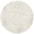 thumbnail image 2 of SAFAVIEH Bella Goran Abstract Bursting High-Low Wool Area Rug, Silver/Ivory, 5' x 5' Round, 2 of 6