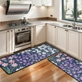 thumbnail image 3 of Kitchen Rugs Sets Of 2,Pioneer Flower Floral Print Pattern Anti Fatigue Kitchen Mat Rugs Non Slip Washable,Decorative Kitchen Floor Mats for Kitchen,Sink,Laundry,17"x47"+17"x47", 3 of 5