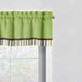 thumbnail image 4 of Mod Dots/Stripes Green/Yellow/Choco Window Valance 54 x 15 inches, 4 of 4