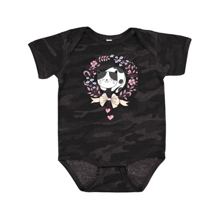 

Inktastic Cat Lover Gifts Flowered Wreath Girls Baby Bodysuit